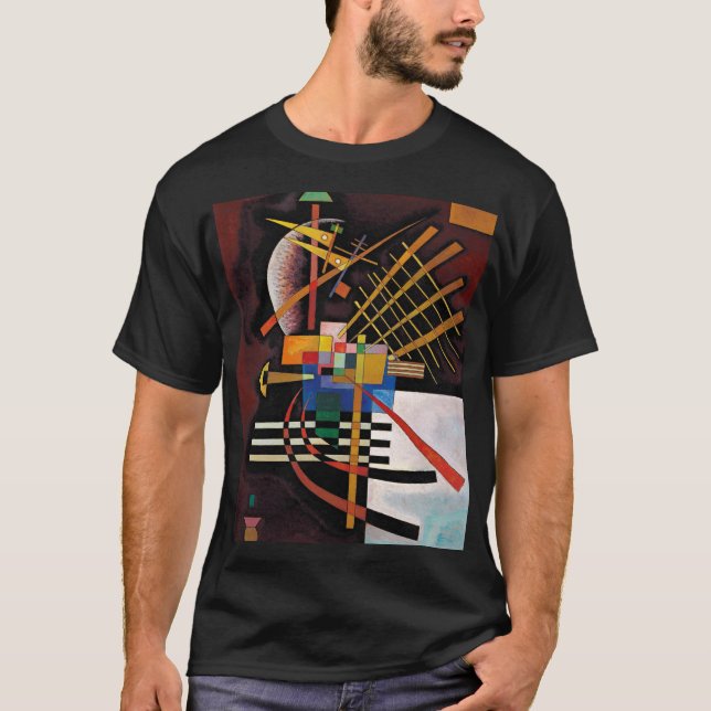Camiseta Trabalho de arte Clássico de Pintura de Abstrato K (Frente)