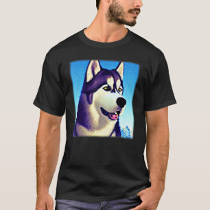 Camiseta trabalho de arte com impressão de design de rouco