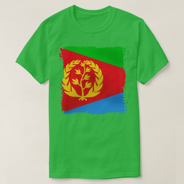 Camiseta Trabalho de arte da Eritreia (Frente do Design)