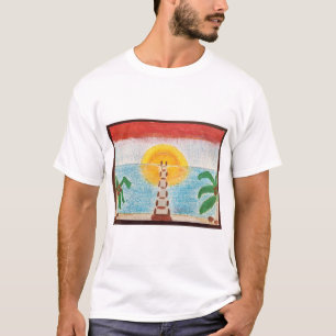 Camiseta Trabalho de arte da Praia T-Shirt