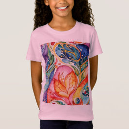 Camiseta trabalho de arte de abstrato 1207 - Camisa-T para 
