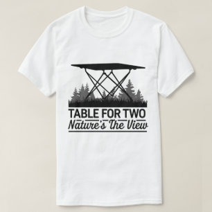 Camiseta Trabalho de arte de Acampamento Natural de Cotação