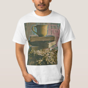 Camiseta Trabalho de arte de amante de biblioteca