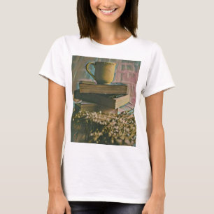 Camiseta Trabalho de arte de amante de biblioteca