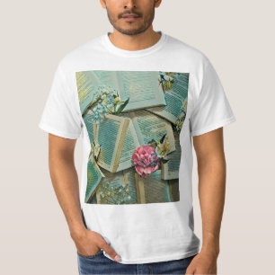 Camiseta Trabalho de arte de amante de livros
