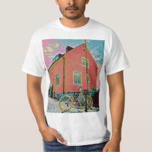 Camiseta Trabalho de arte de bicicleta retroativa