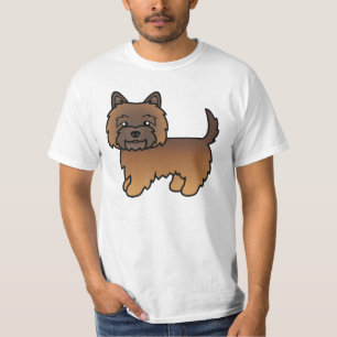 Camiseta Trabalho de arte de Caricatura do Cairn Terrier Co