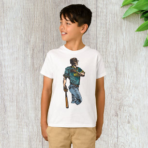 Camiseta Trabalho de arte de esporte retrô do jogador de be