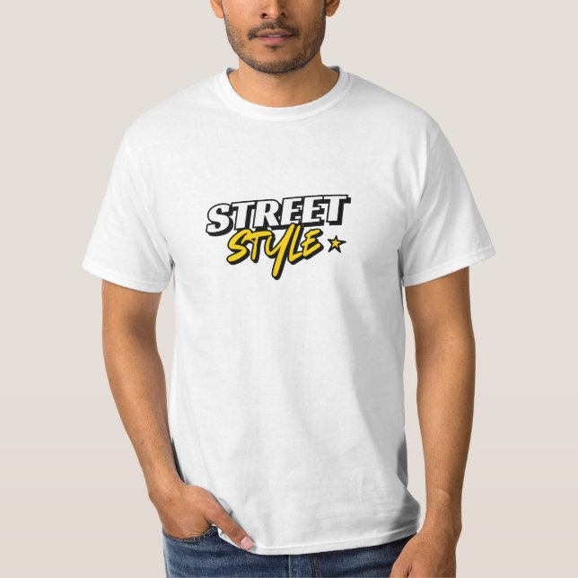 Camiseta Trabalho de arte de Estilo de Rua (Frente)