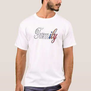 Camiseta Trabalho de arte de Família - Estilo de Tatuagem d