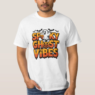 Camiseta Trabalho de arte de Fantasma Whimsical para Spooky
