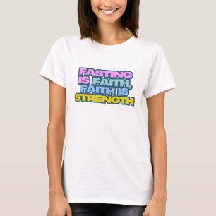 Camiseta Trabalho de arte de Força de Fé em Festa
