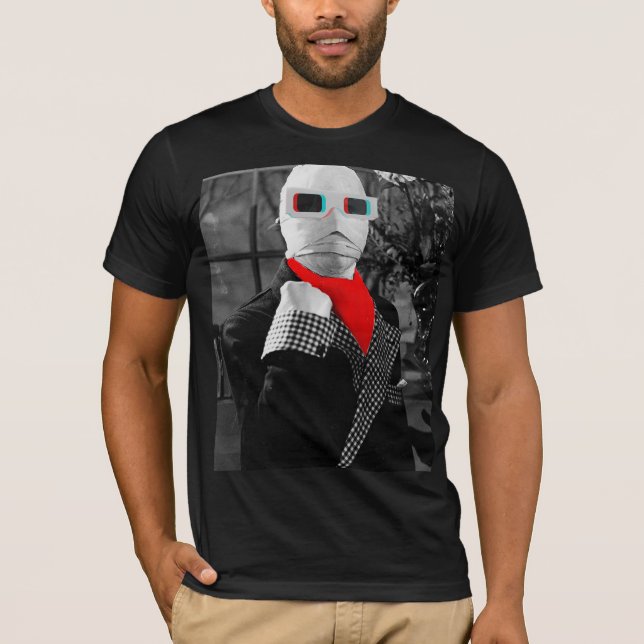Camiseta Trabalho de arte de Gráfico do Monstro Clássico O  (Frente)