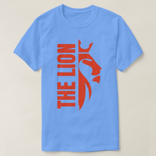 Camiseta Trabalho de arte de leão 1 (Frente do Design)