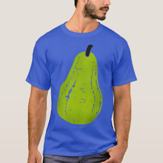 Camiseta trabalho de arte de pera de fruta