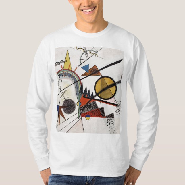 Camiseta Trabalho de arte de pintura Abstrato de Kandinsky (Frente)