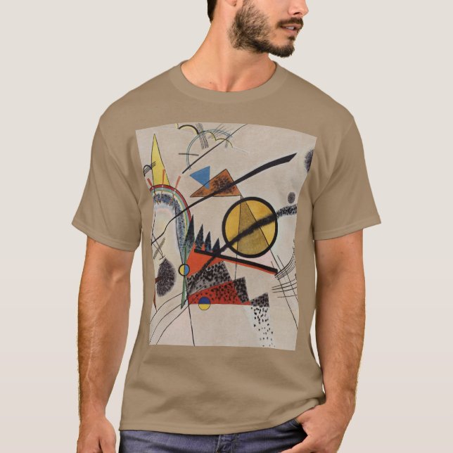 Camiseta Trabalho de arte de pintura Abstrato de Kandinsky (Frente)