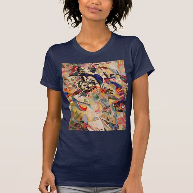 Camiseta Trabalho de arte de pintura de Abstrato moderno Ka (Frente)