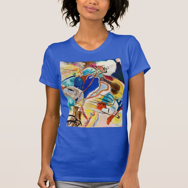 Camiseta Trabalho de arte de pintura de Abstrato moderno Ka (Frente)
