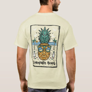Camiseta Trabalho de arte de praia de Clearwater de ambos o