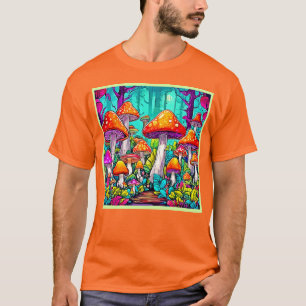 Camiseta Trabalho de arte de Salão Místico Colorido
