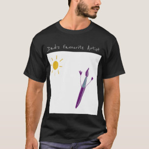 Camiseta Trabalho de arte de seu filho para Pai em uma cami