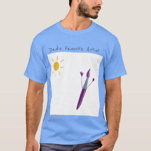 Camiseta Trabalho de arte de seu filho para Pai em uma cami