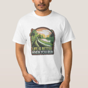 Camiseta Trabalho de arte de Tema de Execução para Estilos