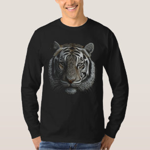 Camiseta Trabalho de arte de Tigre Branco - Tigre de Arte A
