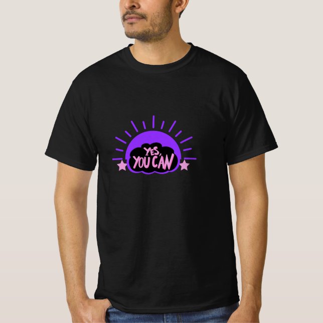 Camiseta Trabalho de arte de tipografia (Frente)