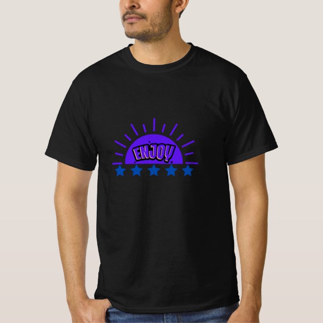 Camiseta Trabalho de arte de tipografia (Frente)