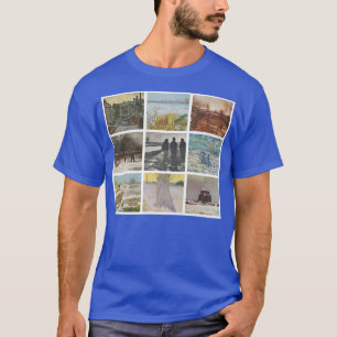 Camiseta Trabalho de arte de Vintage de Van Gogh SNOW