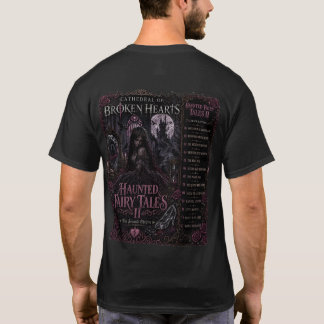 CAMISETA TRABALHO DE ARTE DO ÁLBUM CONTOS DE FADAS ASSOMBRA