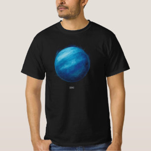 Camiseta Trabalho de arte do Planeta Urano - Ilustração do