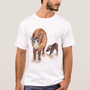 Camiseta Trabalho de arte do Red River Hog
