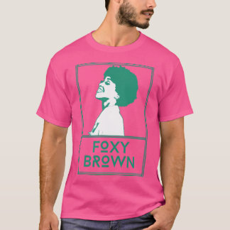 Camiseta Trabalho de arte do ventilador do Foxy Brownretro