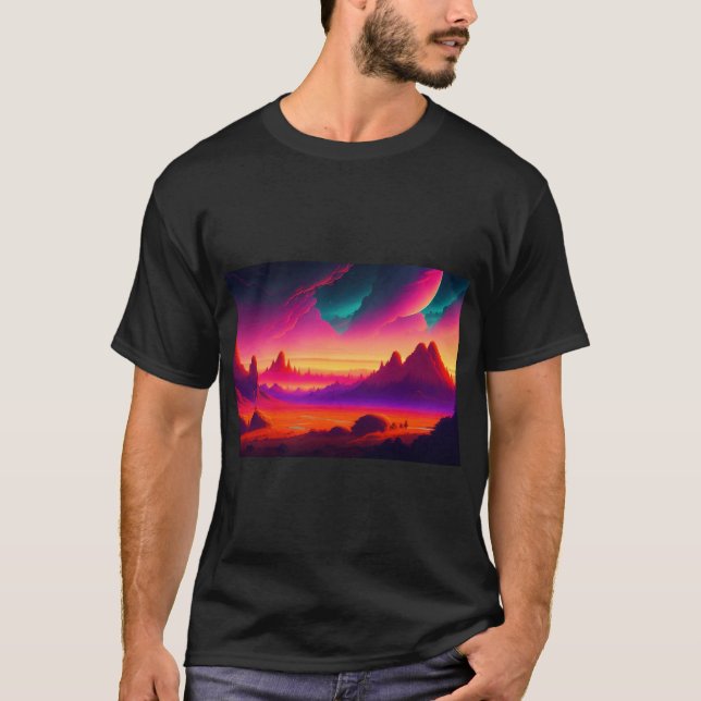 Camiseta Trabalho de arte Gráfico de Papel de Carteira (Frente)