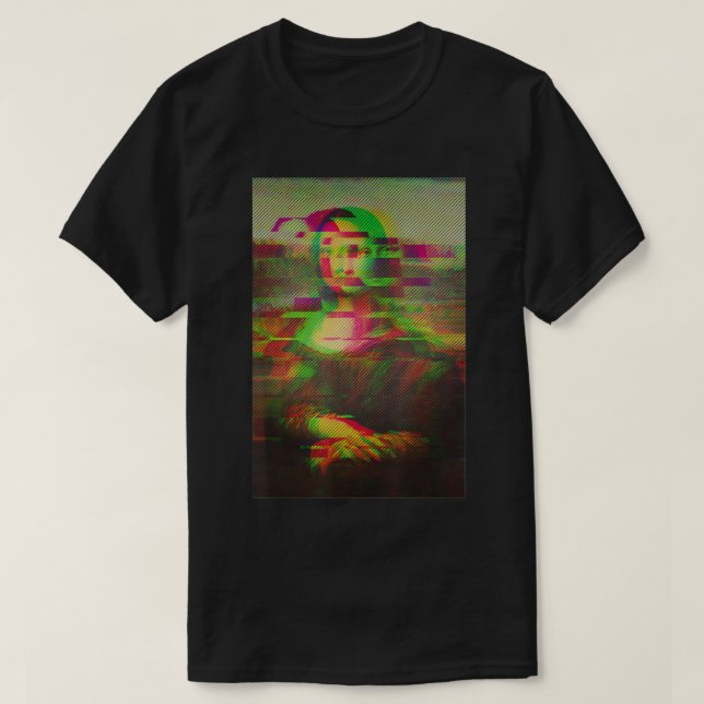 Camiseta Trabalho de arte Leonardo da Vinc, da Mona Lisa (Frente do Design)