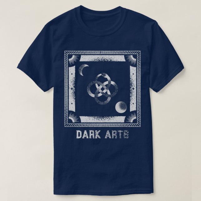 Camiseta Trabalho de arte oculto das artes escuras e símbol (Frente do Design)