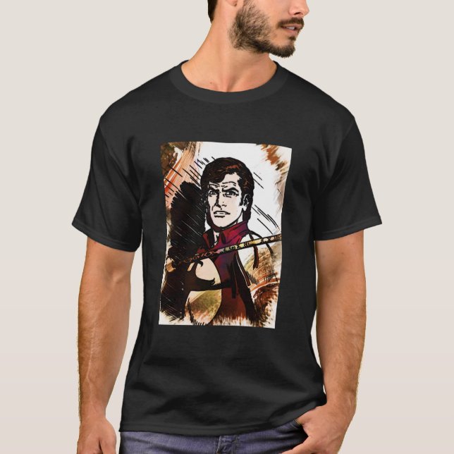 Camiseta Trabalho de arte Personalizada HERO do Livro de BD (Frente)