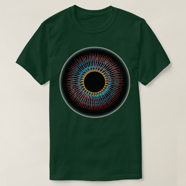 Camiseta Trabalho de arte psíquica inicial (Frente do Design)