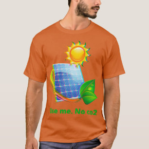 Camiseta Trabalho de arte sobre a energia solar 2
