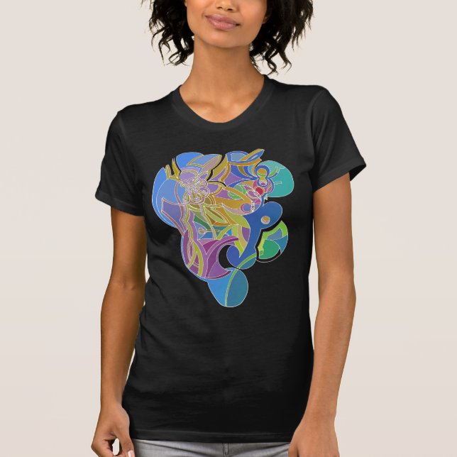 Camiseta Trabalho de arte Whimsical (Frente)