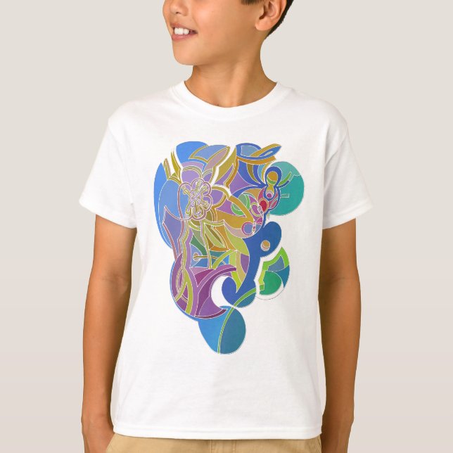 Camiseta Trabalho de arte Whimsical (Frente)