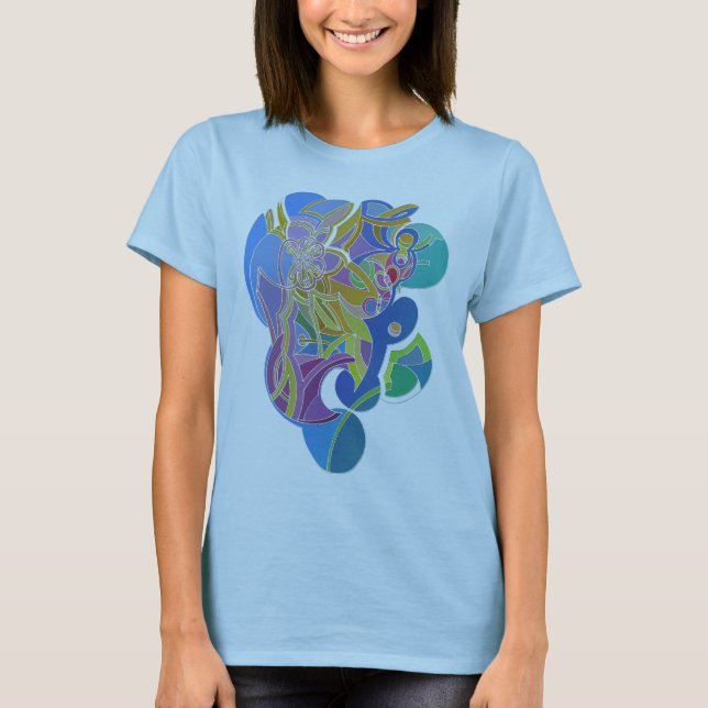 Camiseta Trabalho de arte Whimsical (Frente)