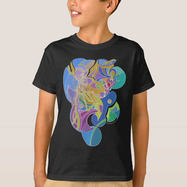 Camiseta Trabalho de arte Whimsical (Frente)