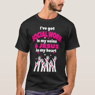 Camiseta Trabalho de Assistente Social Cristão Formatura MS