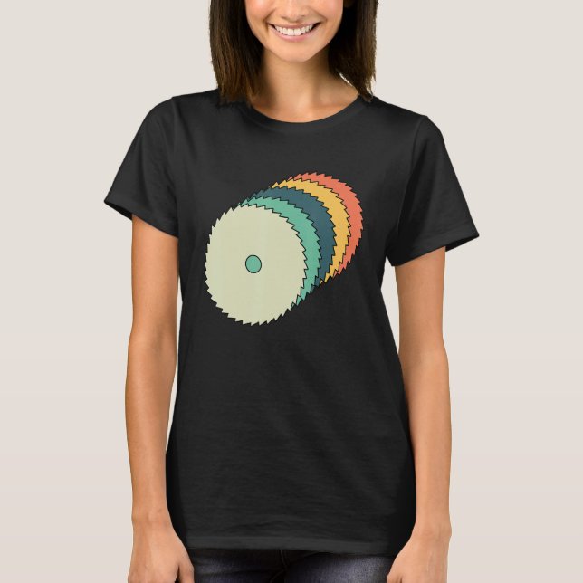 Camiseta Trabalho de Carpinteiro com Serra Circular 5 (Frente)