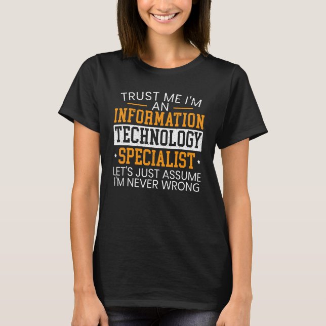 Camiseta Trabalho de computador especializado em tecnologia (Frente)