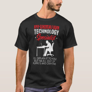 Camiseta Trabalho de computador especializado em tecnologia
